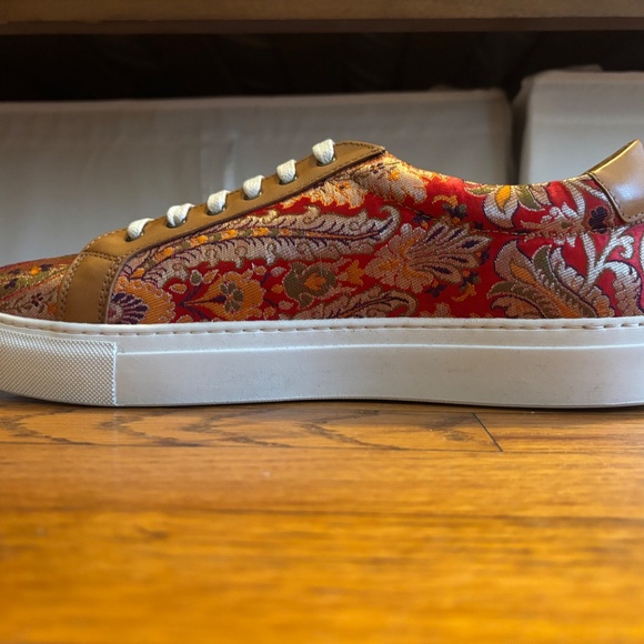 Taft Sneakers – Red Paisley/Size 42 – Never Worn / Brand New - Picture 5 of 6